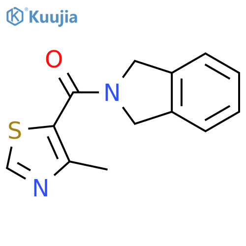 2-(4-methyl-1,3-thiazole-5-carbonyl)-2,3-dihydro-1H-isoindole structure