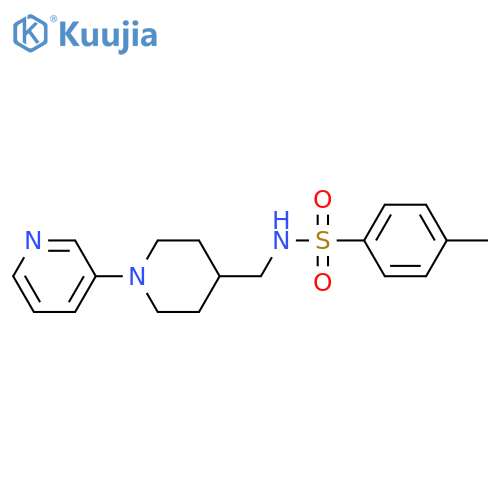 4-Methyl-N-[[1-(3-pyridinyl)-4-piperidinyl]methyl]benzenesulfonamide structure