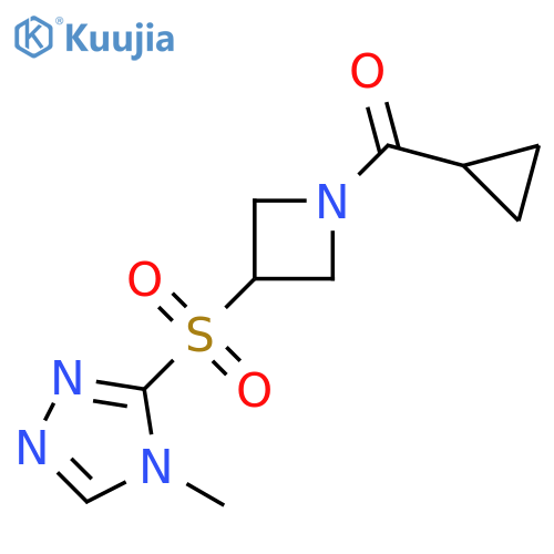 Methanone, cyclopropyl[3-[(4-methyl-4H-1,2,4-triazol-3-yl)sulfonyl]-1-azetidinyl]- structure