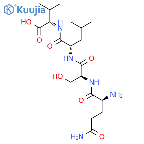 L-Valine, L-glutaminyl-L-seryl-L-leucyl- structure