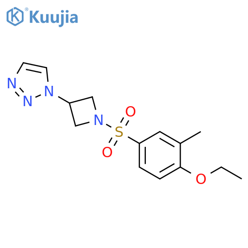 1-[1-[(4-Ethoxy-3-methylphenyl)sulfonyl]-3-azetidinyl]-1H-1,2,3-triazole structure