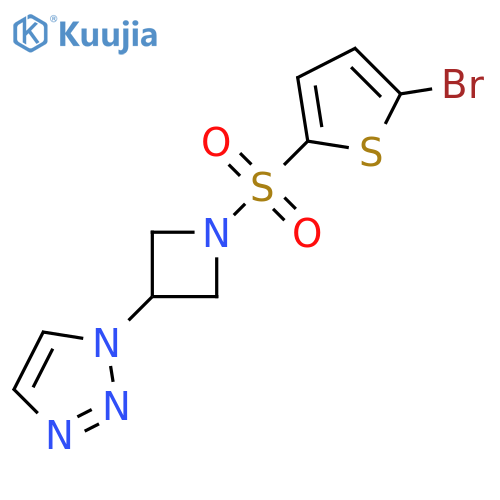 1-[1-[(5-Bromo-2-thienyl)sulfonyl]-3-azetidinyl]-1H-1,2,3-triazole structure