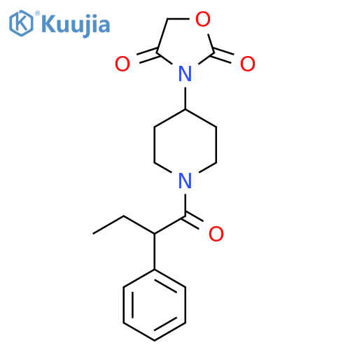 3-(1-(2-Phenylbutanoyl)piperidin-4-yl)oxazolidine-2,4-dione structure
