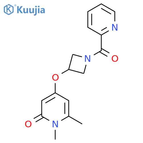 1,6-dimethyl-4-((1-picolinoylazetidin-3-yl)oxy)pyridin-2(1H)-one structure