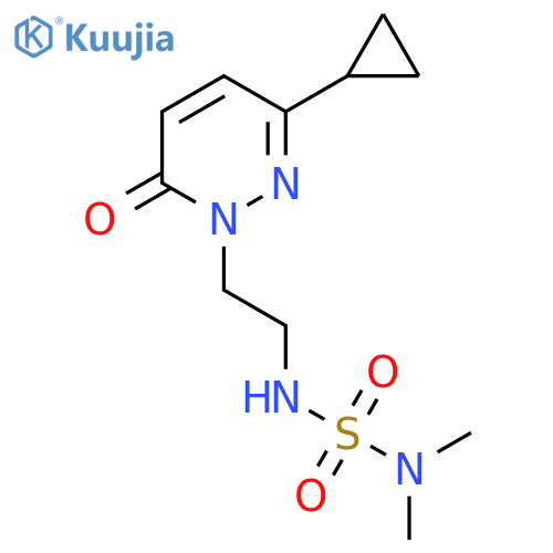 6-cyclopropyl-2-{2-[(dimethylsulfamoyl)amino]ethyl}-2,3-dihydropyridazin-3-one structure