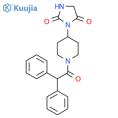 3-[1-(2,2-Diphenylacetyl)piperidin-4-yl]imidazolidine-2,4-dione structure