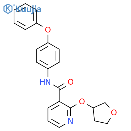 N-(4-phenoxyphenyl)-2-((tetrahydrofuran-3-yl)oxy)nicotinamide structure
