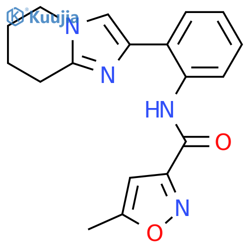 N-(2-{5H,6H,7H,8H-imidazo1,2-apyridin-2-yl}phenyl)-5-methyl-1,2-oxazole-3-carboxamide structure
