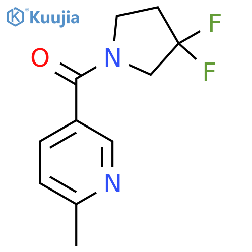 5-(3,3-difluoropyrrolidine-1-carbonyl)-2-methylpyridine structure