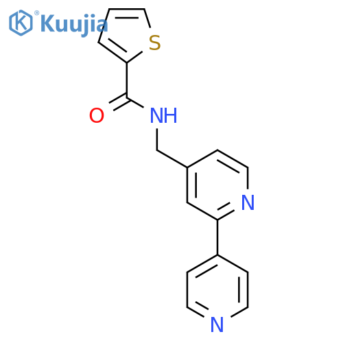 N-({2,4'-bipyridine-4-yl}methyl)thiophene-2-carboxamide structure