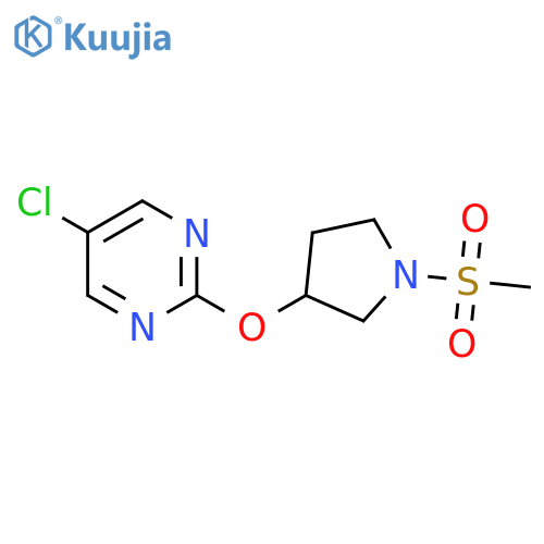 5-chloro-2-(1-methanesulfonylpyrrolidin-3-yl)oxypyrimidine structure