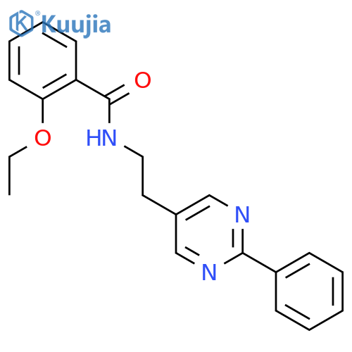 2-ethoxy-N-[2-(2-phenylpyrimidin-5-yl)ethyl]benzamide structure