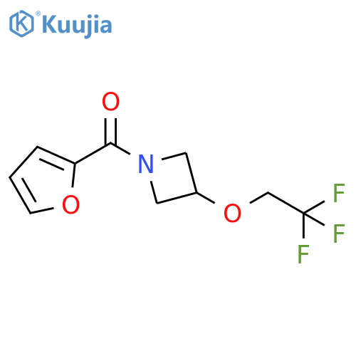 1-(furan-2-carbonyl)-3-(2,2,2-trifluoroethoxy)azetidine structure