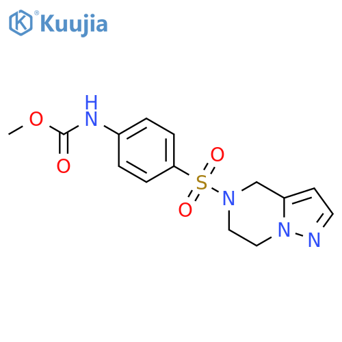 methyl N-(4-{4H,5H,6H,7H-pyrazolo1,5-apyrazine-5-sulfonyl}phenyl)carbamate structure