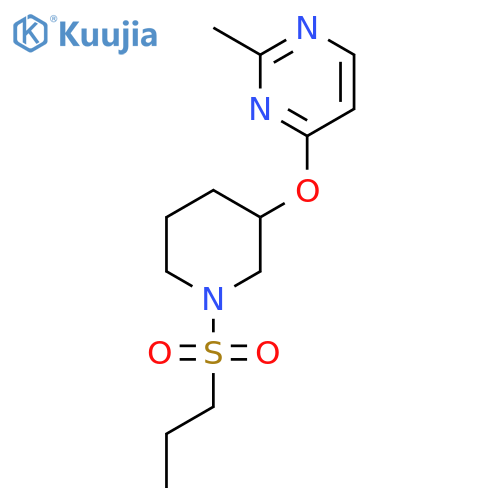2-methyl-4-{1-(propane-1-sulfonyl)piperidin-3-yloxy}pyrimidine structure