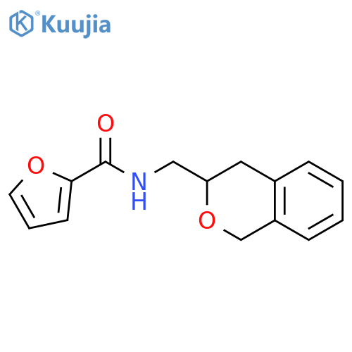 N-[(3,4-dihydro-1H-2-benzopyran-3-yl)methyl]furan-2-carboxamide structure