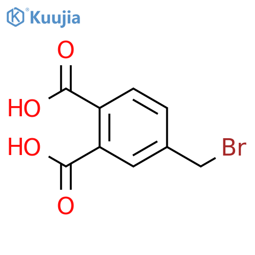 1,2-Benzenedicarboxylic acid, 4-(bromomethyl)- structure