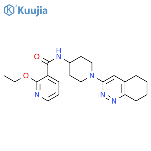 2-ethoxy-N-[1-(5,6,7,8-tetrahydrocinnolin-3-yl)piperidin-4-yl]pyridine-3-carboxamide structure
