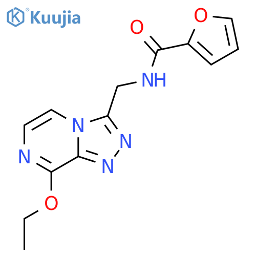 N-({8-ethoxy-1,2,4triazolo4,3-apyrazin-3-yl}methyl)furan-2-carboxamide structure
