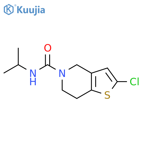 2-chloro-N-(propan-2-yl)-4H,5H,6H,7H-thieno[3,2-c]pyridine-5-carboxamide structure
