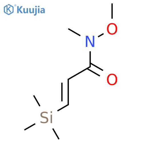 2-Propenamide, N-methoxy-N-methyl-3-(trimethylsilyl)- structure