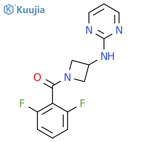 N-1-(2,6-difluorobenzoyl)azetidin-3-ylpyrimidin-2-amine structure