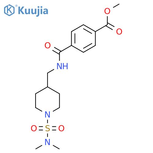 methyl 4-({[1-(dimethylsulfamoyl)piperidin-4-yl]methyl}carbamoyl)benzoate structure