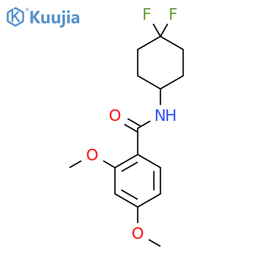 N-(4,4-difluorocyclohexyl)-2,4-dimethoxybenzamide structure