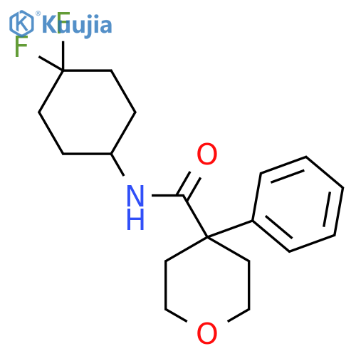 N-(4,4-difluorocyclohexyl)-4-phenyloxane-4-carboxamide structure