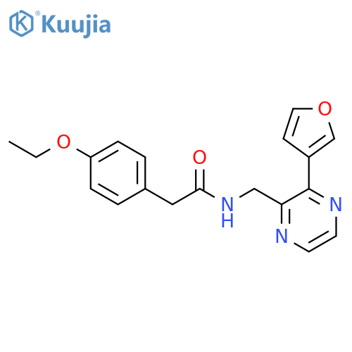 2-(4-ethoxyphenyl)-N-{[3-(furan-3-yl)pyrazin-2-yl]methyl}acetamide structure
