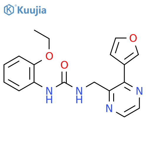 1-(2-ethoxyphenyl)-3-{3-(furan-3-yl)pyrazin-2-ylmethyl}urea structure