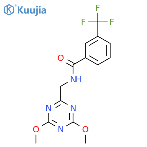 N-(4,6-dimethoxy-1,3,5-triazin-2-yl)methyl-3-(trifluoromethyl)benzamide structure