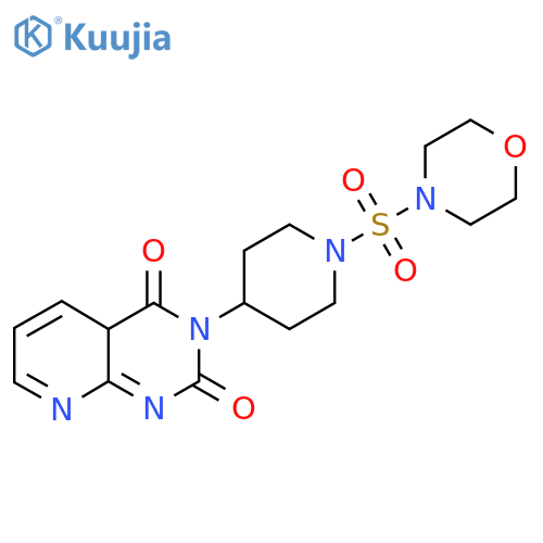 3-1-(morpholine-4-sulfonyl)piperidin-4-yl-1H,2H,3H,4H-pyrido2,3-dpyrimidine-2,4-dione structure