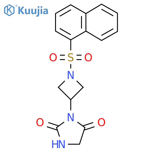 3-(1-(Naphthalen-1-ylsulfonyl)azetidin-3-yl)imidazolidine-2,4-dione structure