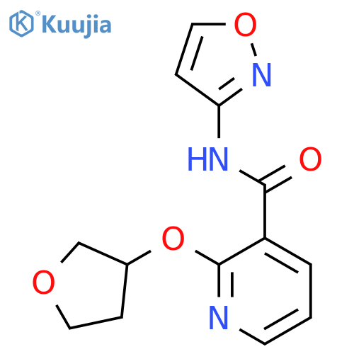 N-(1,2-oxazol-3-yl)-2-(oxolan-3-yloxy)pyridine-3-carboxamide structure