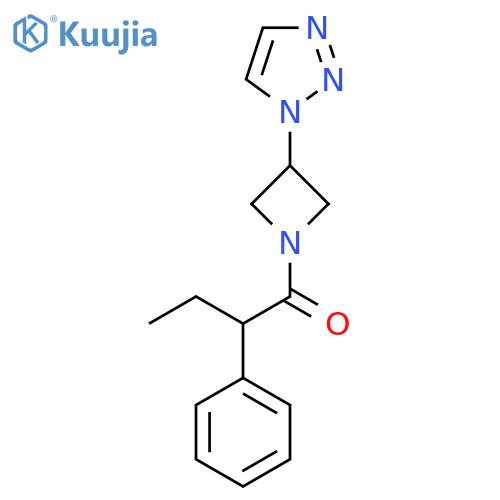 1-(3-(1H-1,2,3-triazol-1-yl)azetidin-1-yl)-2-phenylbutan-1-one structure