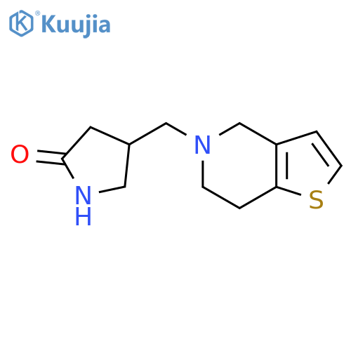 4-({4H,5H,6H,7H-thieno3,2-cpyridin-5-yl}methyl)pyrrolidin-2-one structure