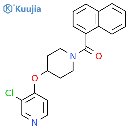 3-chloro-4-{1-(naphthalene-1-carbonyl)piperidin-4-yloxy}pyridine structure