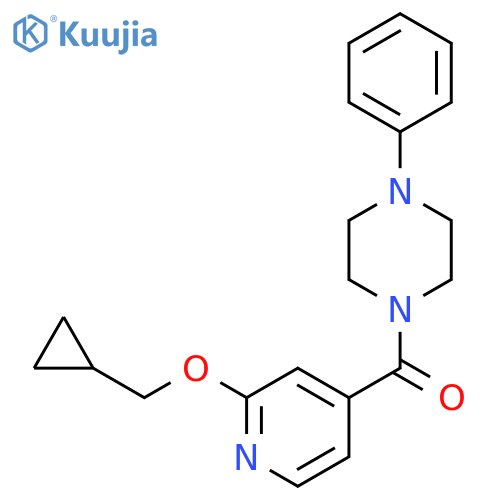(2-(Cyclopropylmethoxy)pyridin-4-yl)(4-phenylpiperazin-1-yl)methanone structure