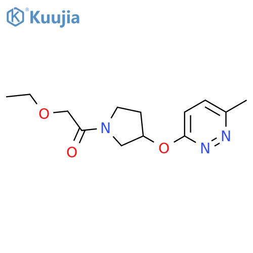 2-ethoxy-1-{3-[(6-methylpyridazin-3-yl)oxy]pyrrolidin-1-yl}ethan-1-one structure