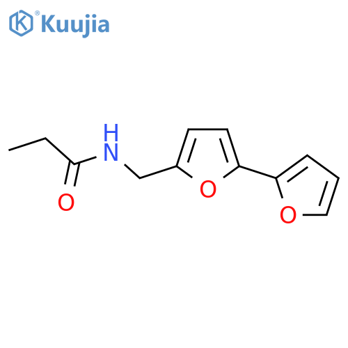 N-({[2,2'-bifuran]-5-yl}methyl)propanamide structure