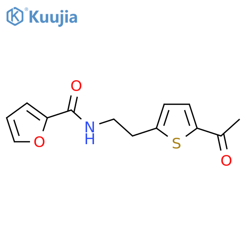 N-[2-(5-acetylthiophen-2-yl)ethyl]furan-2-carboxamide structure