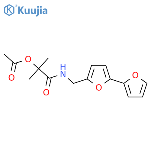 1-[({[2,2'-bifuran]-5-yl}methyl)carbamoyl]-1-methylethyl acetate structure