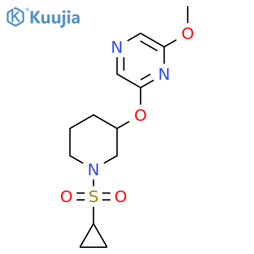 2-{[1-(cyclopropanesulfonyl)piperidin-3-yl]oxy}-6-methoxypyrazine structure