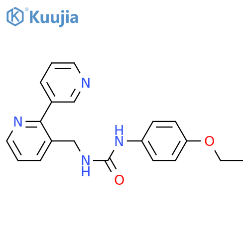 3-({[2,3'-bipyridine]-3-yl}methyl)-1-(4-ethoxyphenyl)urea structure