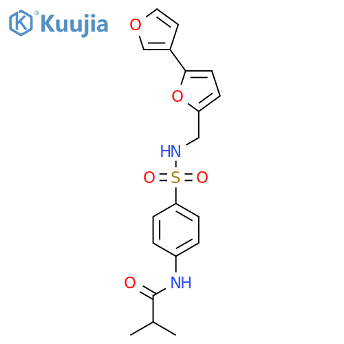 N-{4-[({[2,3'-bifuran]-5-yl}methyl)sulfamoyl]phenyl}-2-methylpropanamide structure