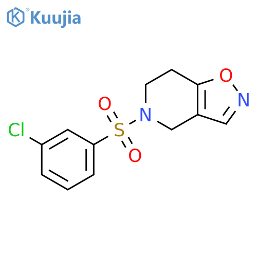 5-[(3-Chlorophenyl)sulfonyl]-4,5,6,7-tetrahydroisoxazolo[4,5-c]pyridine structure