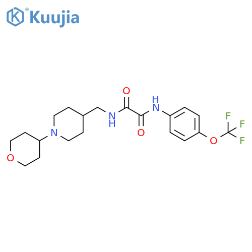 N-{[1-(oxan-4-yl)piperidin-4-yl]methyl}-N'-[4-(trifluoromethoxy)phenyl]ethanediamide structure