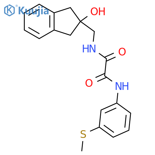 N-[(2-hydroxy-2,3-dihydro-1H-inden-2-yl)methyl]-N'-[3-(methylsulfanyl)phenyl]ethanediamide structure