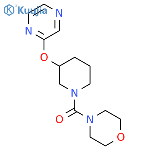 4-[3-(pyrazin-2-yloxy)piperidine-1-carbonyl]morpholine structure